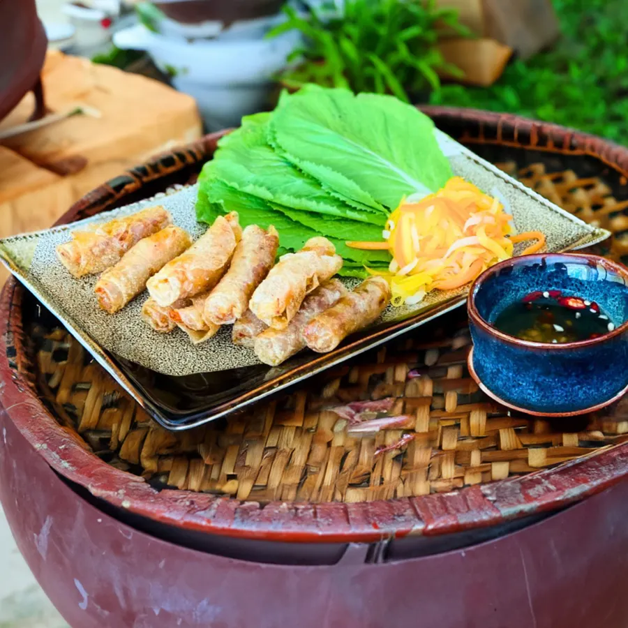 Chả ram cuốn cải Bình Định